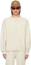 Nanamica Off-white Kodenshi Sweatshirt In St Stone
