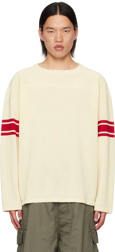 Nanamica Off-white Midshipman Sweater In Ec Ecru