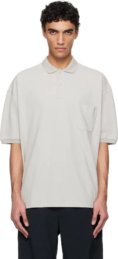Nanamica Off-white S/s Polo In Light Beige