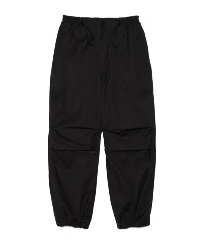 Nanamica Ooal Nylon Twill Casual Pants In Black