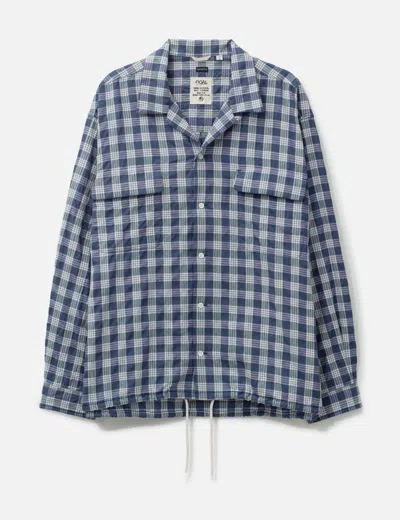 Nanamica Palaka Check Shirt In Blue