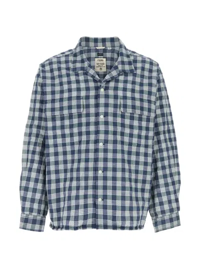 Nanamica Palaka Check Shirt In Blue