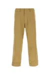 Nanamica Khaki Cotton Blend Pant In Green