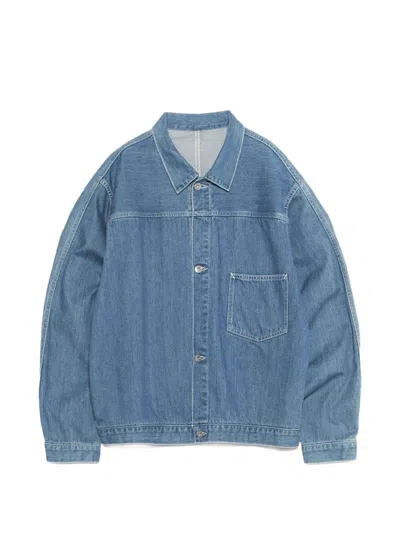 Nanamica Patch-pocket Denim Jacket In Blue