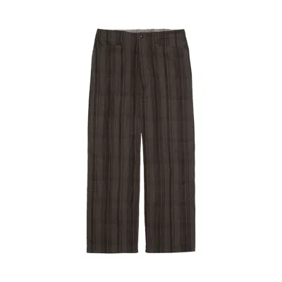 Pre-owned Nanamica Plaid Dock Pants 'brown' | Men's Size 30