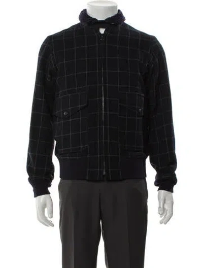 Pre-owned Nanamica Plaid Print Jacket In Black