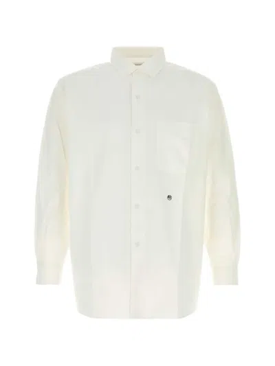 Nanamica Pocket Logo Shirt In Neutral