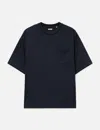 Nanamica Polyester Jersey Pocket Tee In Blue