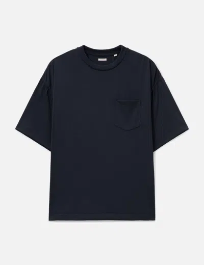 Nanamica Polyester Jersey Pocket Tee In Blue
