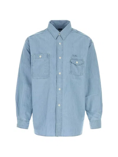 Nanamica Regular Collar Shirt In Blue