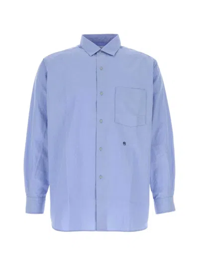 Nanamica Regular Collar Shirt In Blue