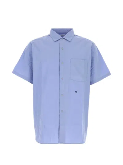Nanamica Regular Collar Shirt In Blue