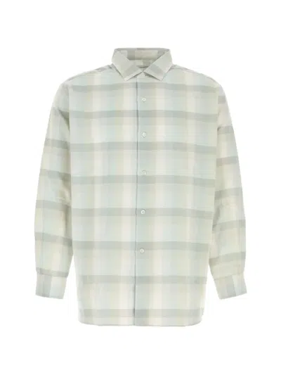 Nanamica Regular Collar Striped Shirt In Neutral