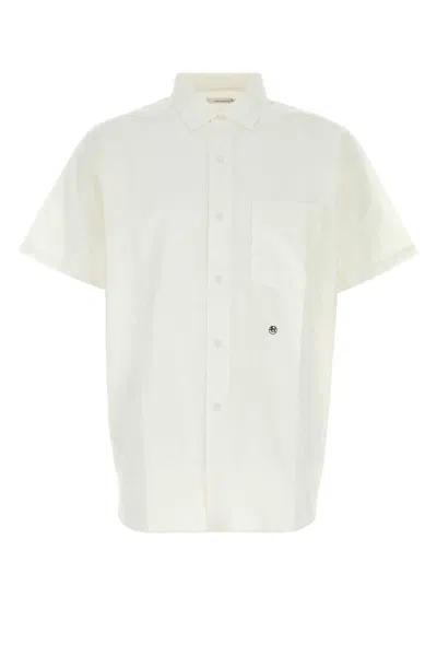 Nanamica Regular Collar Wind S/s Shirt In White