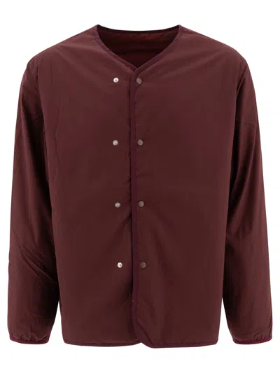 Nanamica Reversible Down Jacket Jackets Bordeaux In Burgundy