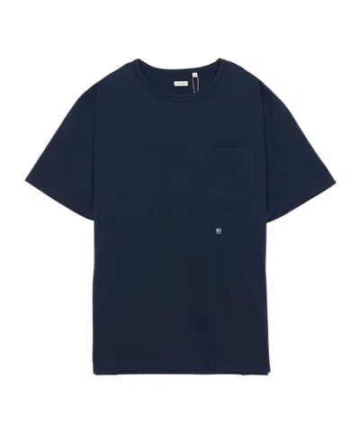 Nanamica Round Neck Short Sleeve T-shirt In Blue
