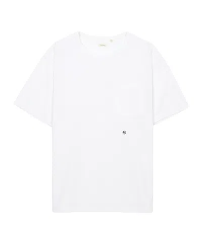 Nanamica Round Neck Short Sleeve T-shirt In White