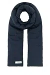 Nanamica Navy Blue Nylon Reversible Scarf In Blue