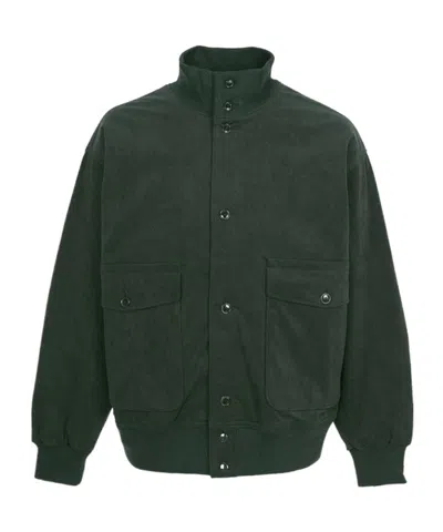 Nanamica Stand-up Collar Jacket In Gray