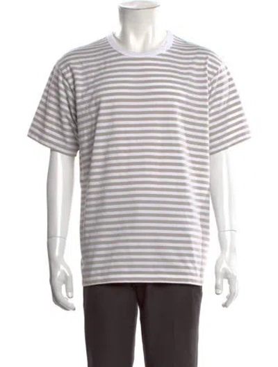 Pre-owned Nanamica Striped Crew Neck T-shirt In Multicolor