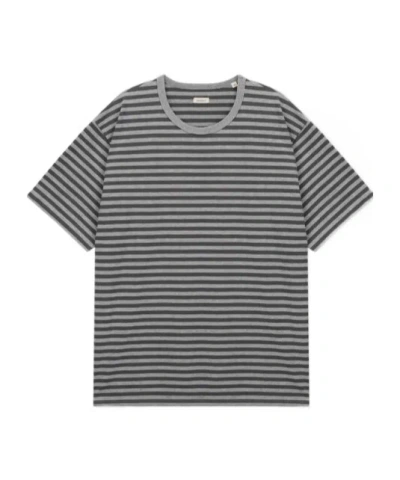 Nanamica Striped Short-sleeved T-shirt In Gray