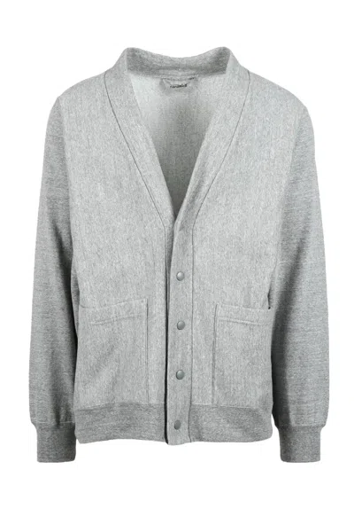 Nanamica Sweatshirt Cardigan Brushed Interior - Grey In Green