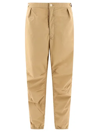 Nanamica "track" Trousers In Neutral