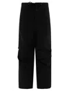 Nanamica Drawstring Cargo Trousers In Black