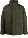Nanamica Khaki Gore-tex Short Down Jacket In Green