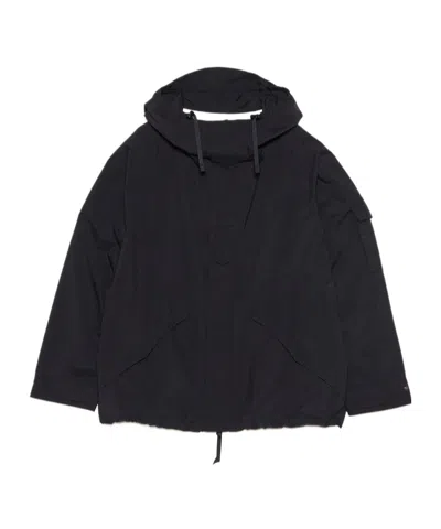 Nanamica Waterproof Hooded Jacket In Black
