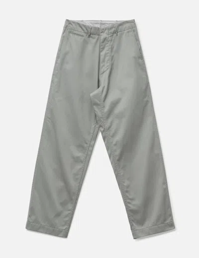Nanamica Wide Chino Pants In Gray