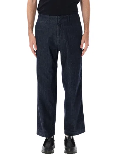 Nanamica Melton Belted Pant In Blue