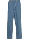 Nanamica Wide-leg Chino Jeans In Blue