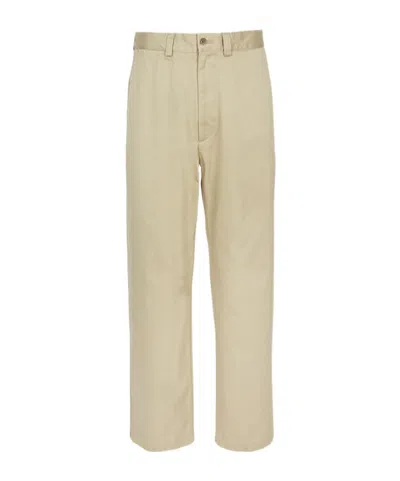 Nanamica Wide-leg Twill Casual Pants In Neutral