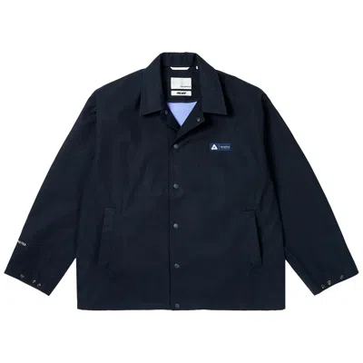 Pre-owned Nanamica X Palace Gore-tex Coach Jacket 'dark Navy' In Blue