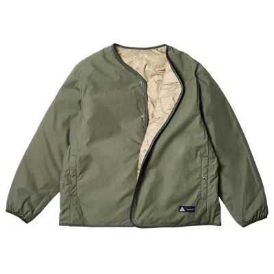Pre-owned Nanamica X Palace Reversible Down Cardigan 'sage Green'