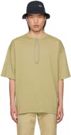 Nanamica Yellow Micro Stripe T-shirt In Y Yellow