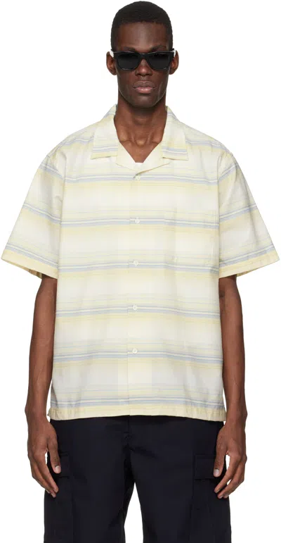 Nanamica Open Collar Pique Short-sleeve Shirt In Multi