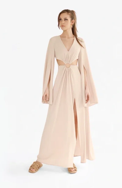 Nanas Nana's Athena Maxi Dress In Beige