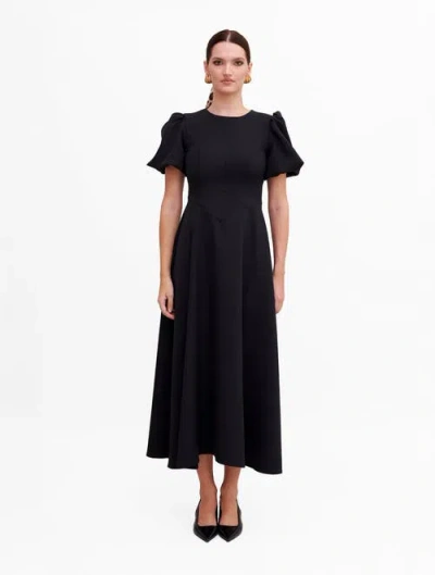 Nanas Nana's Jacqueline Midi Dress In Black