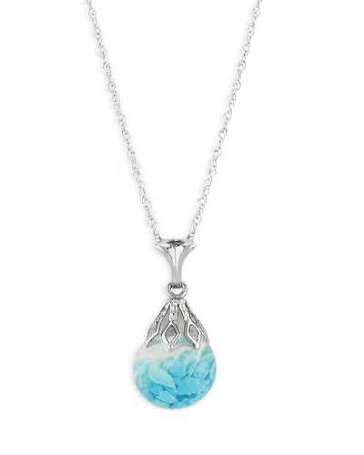 Nancy B Floating Turquoise Pendant Necklace, 18 - Exclusive In Blue