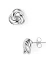 Nancy B Small Knot Stud Earrings - Exclusive In Silver