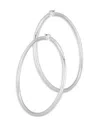 Nancy B Sterling Silver Hoop Earrings - Exclusive In Silver