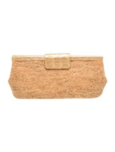 Pre-owned Nancy Gonzalez Clutch In Neutral