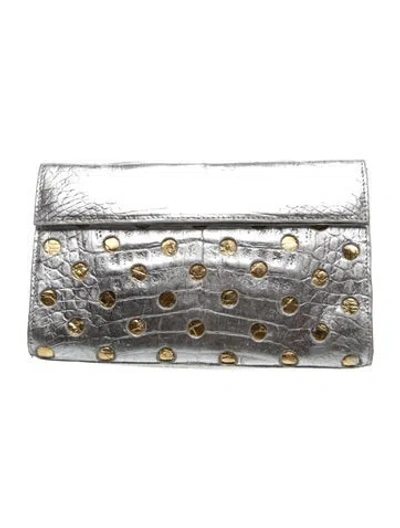 Pre-owned Nancy Gonzalez Crocodile Clutch