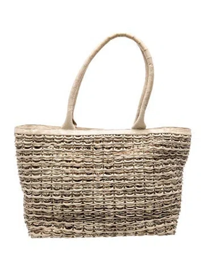 Pre-owned Nancy Gonzalez Crocodile Evening Bag In Neutral