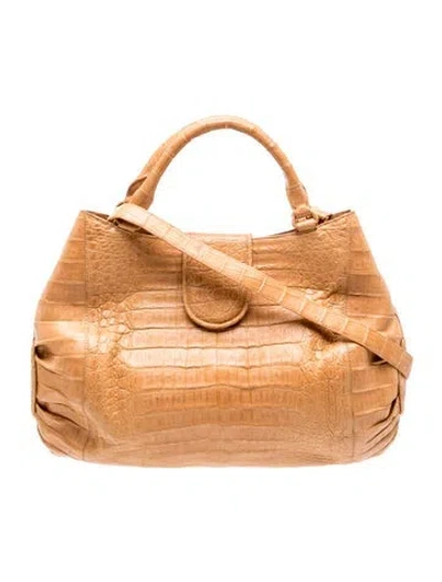 Pre-owned Nancy Gonzalez Crocodile Top Handle Bag