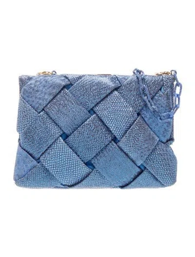 Pre-owned Nancy Gonzalez Leather Clutch In Blue