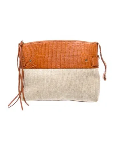 Pre-owned Nancy Gonzalez Leather Clutch In Brown