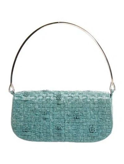 Pre-owned Nancy Gonzalez Leather Shoulder Bag In Blue
